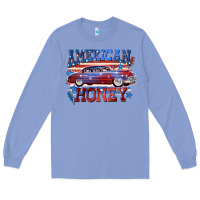 Colony Blue American honey 4th of july Long Sleeve Tee - CowGirlArtShop