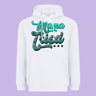 Mama Tried Aztec Turquoise Heavyweight Hoodie Designed By Adodesignshop