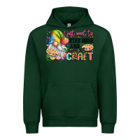 Forest Green i just want to stay home and craft Urban Hoodie - LillyAllenDesigns