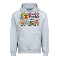 Heather Grey i just want to stay home and craft Urban Hoodie - LillyAllenDesigns