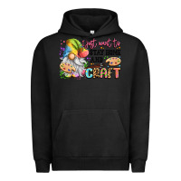 Pigment Black i just want to stay home and craft Urban Hoodie - LillyAllenDesigns