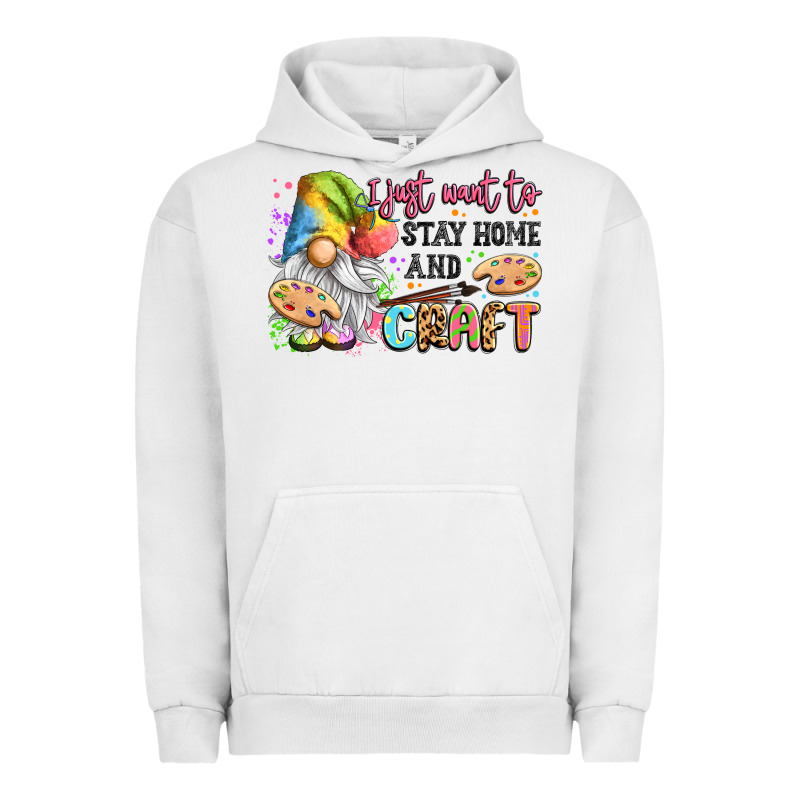 I Just Want To Stay Home And Craft Urban Hoodie by LillyAllenDesigns | Teevron