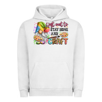 Pigment Lunar Rock i just want to stay home and craft Urban Hoodie - LillyAllenDesigns