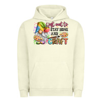 Pigment Pistachio i just want to stay home and craft Urban Hoodie - LillyAllenDesigns