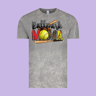 Ballpark Mama Softball Vintage Tee Designed By Zillion Design Studio