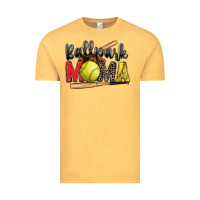 Vintage Mustard ballpark mama softball Vintage Tee - Zillion Design Studio