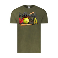 Vintage Olive ballpark mama softball Vintage Tee - Zillion Design Studio