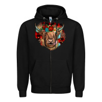 Black christmas cow gemstone Zipper Hoodie - JahusDesignShop