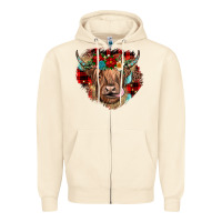 Sandshell christmas cow gemstone Zipper Hoodie - JahusDesignShop