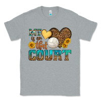 Heather Grey my heart is on that court Classic Tee - HRA Design Shop