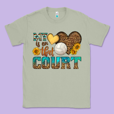 My Heart Is On That Court Classic Tee Designed By Hra Design Shop