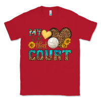 Red my heart is on that court Classic Tee - HRA Design Shop