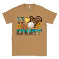 Toasted Coconut my heart is on that court Classic Tee - HRA Design Shop