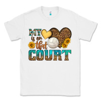 White my heart is on that court Classic Tee - HRA Design Shop