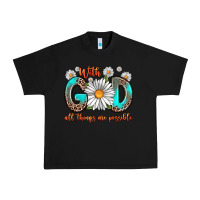 Black with god all things are possible daisy Urban Heavy Tee - Zillion Design Studio