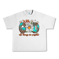 Lunar Rock with god all things are possible daisy Urban Heavy Tee - Zillion Design Studio
