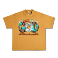 Peanut Butter with god all things are possible daisy Urban Heavy Tee - Zillion Design Studio
