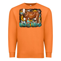 Carrot Western Heifer Please Simmental Cow Premium Sweatshirt - LillyAllenDesigns