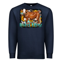 Navy Western Heifer Please Simmental Cow Premium Sweatshirt - LillyAllenDesigns