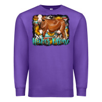 Purple Western Heifer Please Simmental Cow Premium Sweatshirt - LillyAllenDesigns