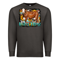 Smoke Western Heifer Please Simmental Cow Premium Sweatshirt - LillyAllenDesigns