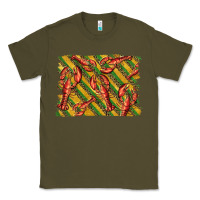 Army Green mardi gras crawfish background Classic Tee - BarkalooDesign