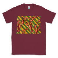Burgundy mardi gras crawfish background Classic Tee - BarkalooDesign