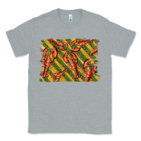 Heather Grey mardi gras crawfish background Classic Tee - BarkalooDesign