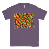 Lavender mardi gras crawfish background Classic Tee - BarkalooDesign