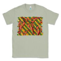 Matcha mardi gras crawfish background Classic Tee - BarkalooDesign
