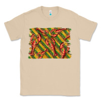 Mushroom mardi gras crawfish background Classic Tee - BarkalooDesign