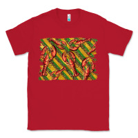Red mardi gras crawfish background Classic Tee - BarkalooDesign