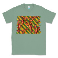 Sage mardi gras crawfish background Classic Tee - BarkalooDesign