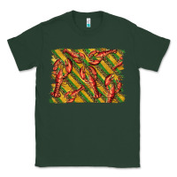 Sports Green mardi gras crawfish background Classic Tee - BarkalooDesign