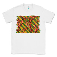White mardi gras crawfish background Classic Tee - BarkalooDesign