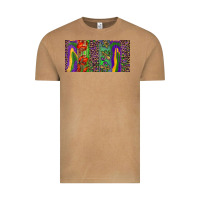 Vintage Camel Mardi gras brushstrokes crawfish fleur de lis Vintage Tee - RanaPortraitStore