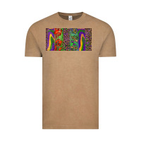 Vintage Coffee Mardi gras brushstrokes crawfish fleur de lis Vintage Tee - RanaPortraitStore