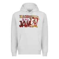 Dove Grey teaching is my jam Premium Hoodie - NancyCooperArtShop