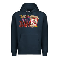 Navy teaching is my jam Premium Hoodie - NancyCooperArtShop