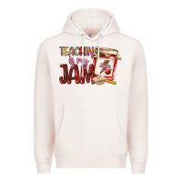 Pale Pink teaching is my jam Premium Hoodie - NancyCooperArtShop