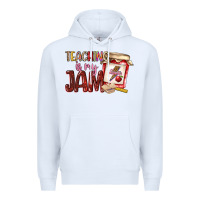 White teaching is my jam Premium Hoodie - NancyCooperArtShop
