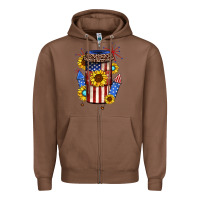 Chestnut 4th of july coffee cup Zipper Hoodie - JahusDesignShop