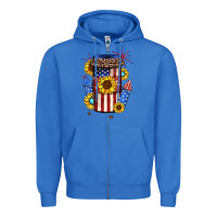 True Royal 4th of july coffee cup Zipper Hoodie - JahusDesignShop