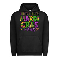 Pigment Black thick things mardi gras vibes Urban Hoodie - LillyAllenDesigns