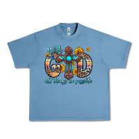 Pebble Blue with god all things are possible cross Urban Heavy Tee - Zillion Design Studio