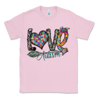 Bubblegum Pink love autism Classic Tee - SublimationCraftShop