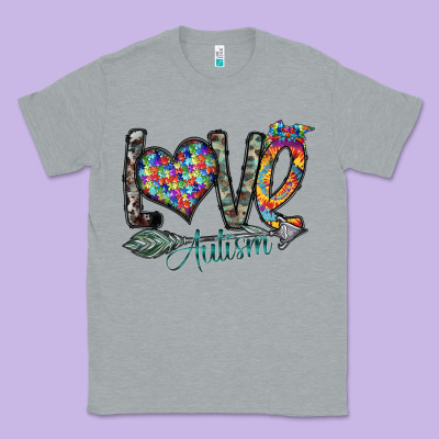 Love Autism Classic Tee Designed By Sublimationcraftshop