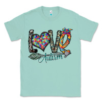Seafoam love autism Classic Tee - SublimationCraftShop