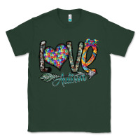 Sports Green love autism Classic Tee - SublimationCraftShop