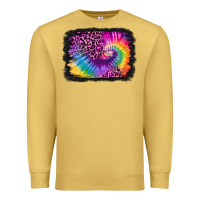 Antique Gold tie dye leopard glitter background Premium Sweatshirt - Jasminsmagicworld